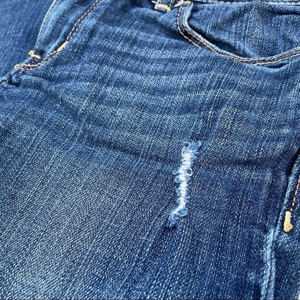 Abercrombie kids dark blue slightly distressed skinny jeans - Picture 3 of 5